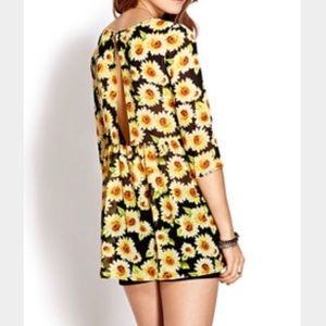 Floral Sunflower Babydoll dress 🌻